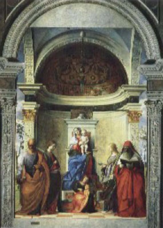 Gentile Bellini Zakaria St. altar painting oil painting picture